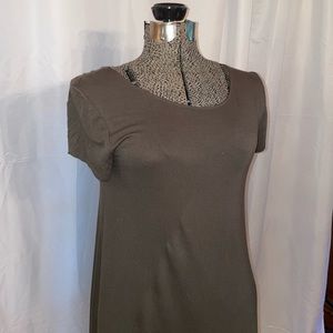 Olive green T-shirt dress